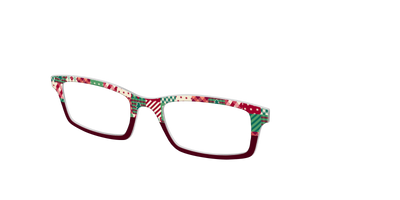The Festive Patchwork Split - Angle Top Thumbnail - Pair Eyewear