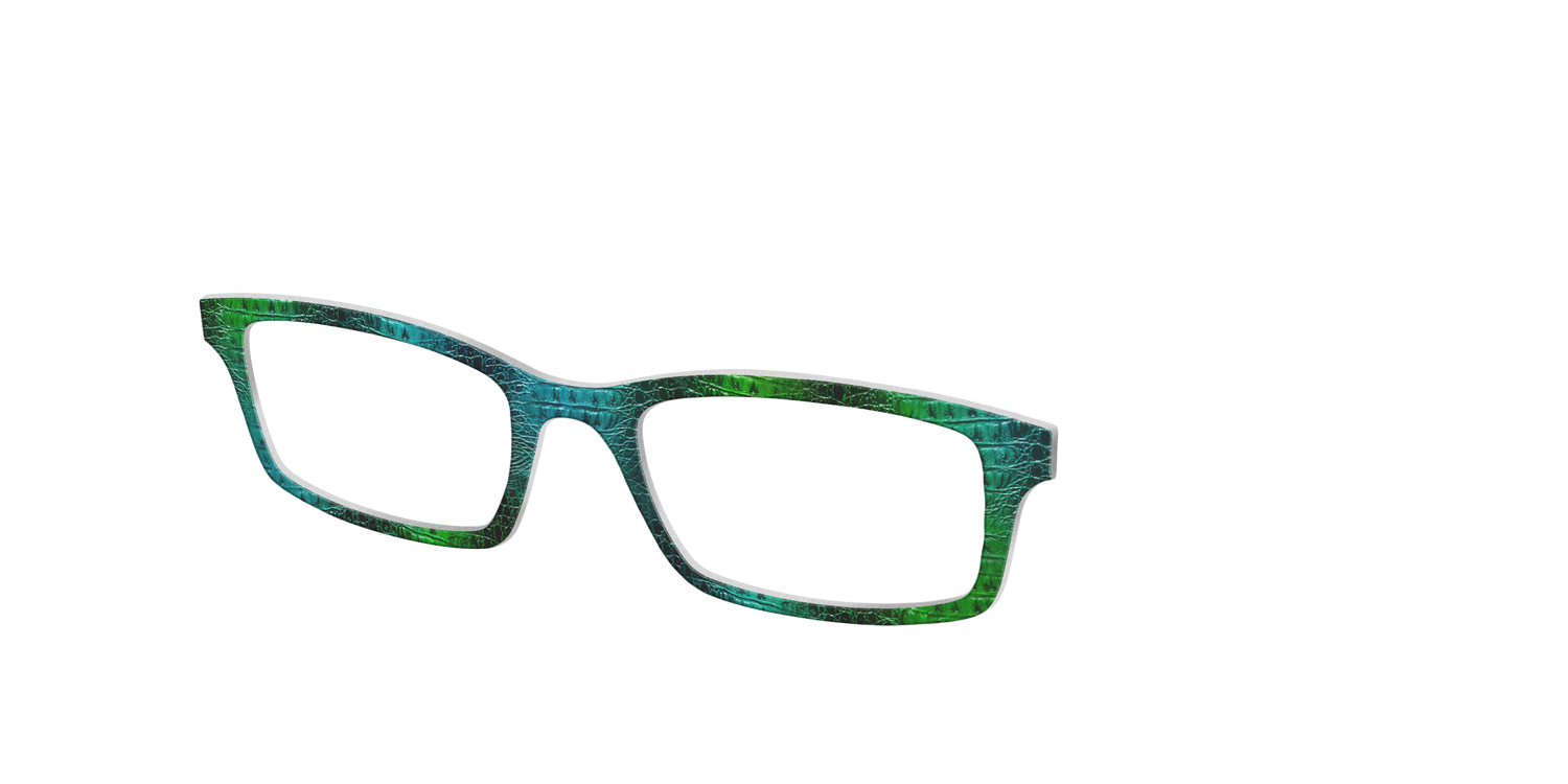 The Forest Croc Skin - Angle Top Image - Pair Eyewear