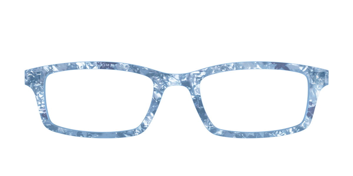 The Frosty Pearl Floral Crystal - Front Top Image - Pair Eyewear