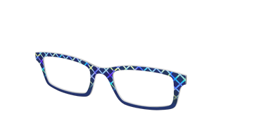 The Frozen Gradient Plaid - Angle Top Thumbnail - Pair Eyewear