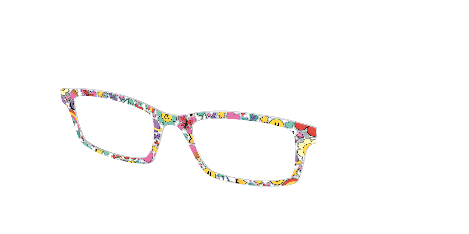 The Funky Foil Stickers - Angle Top Image - Pair Eyewear