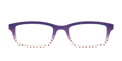 The Galactic Plum Gradient Crystal Polka Dots - Front Top Thumbnail - Pair Eyewear