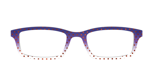 The Galactic Plum Gradient Crystal Polka Dots - Pair Eyewear
