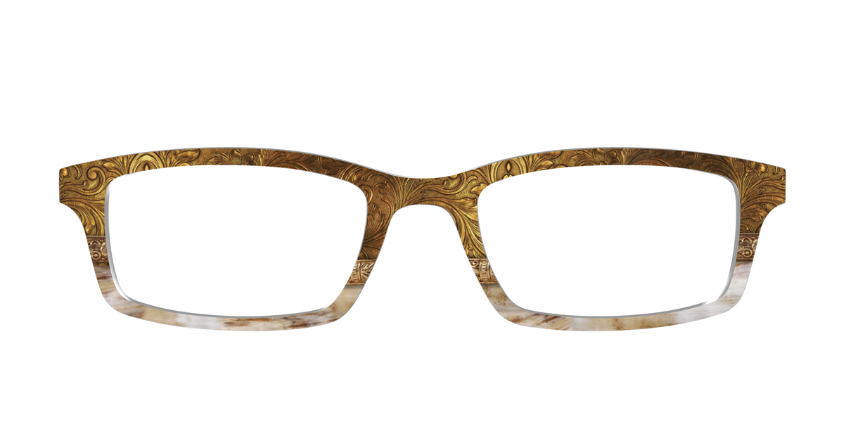 The Gilded Horn Split - Front Top Image - Pair Eyewear