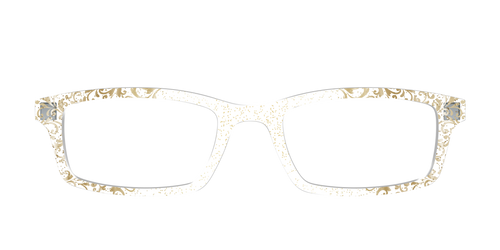 The Golden Flair Glitter Crystal with Gold Foil - Pair Eyewear