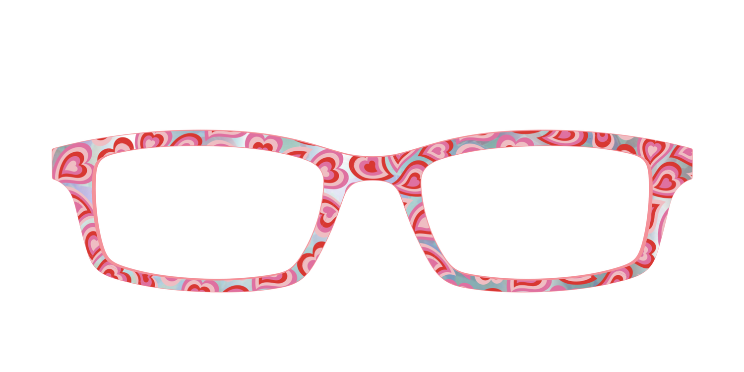 The Groovy Hearts Reflection - Front Top Image - Pair Eyewear