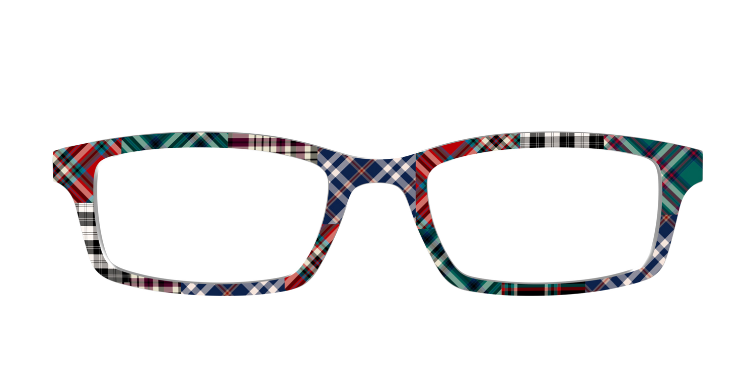 The Grunge Plaid Print Mix - Front Top Image - Pair Eyewear