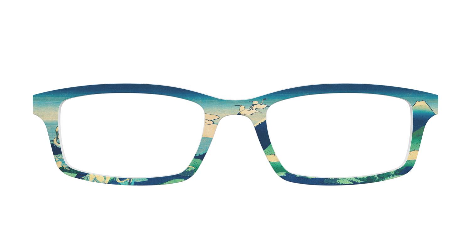 Hokusai View of Mount Fuji - Front Top Image - Pair Eyewear