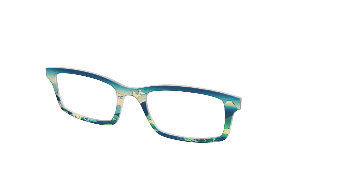 Hokusai View of Mount Fuji - Angle Top Image - Pair Eyewear