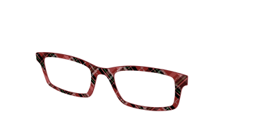 The Holly Plaid with Glitter - Angle Top Thumbnail - Pair Eyewear