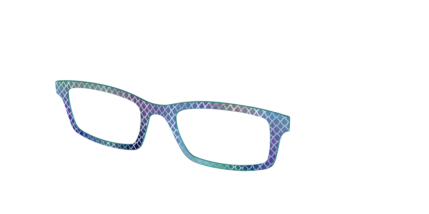 The Holographic Dragon Scales - Angle Top Image - Pair Eyewear