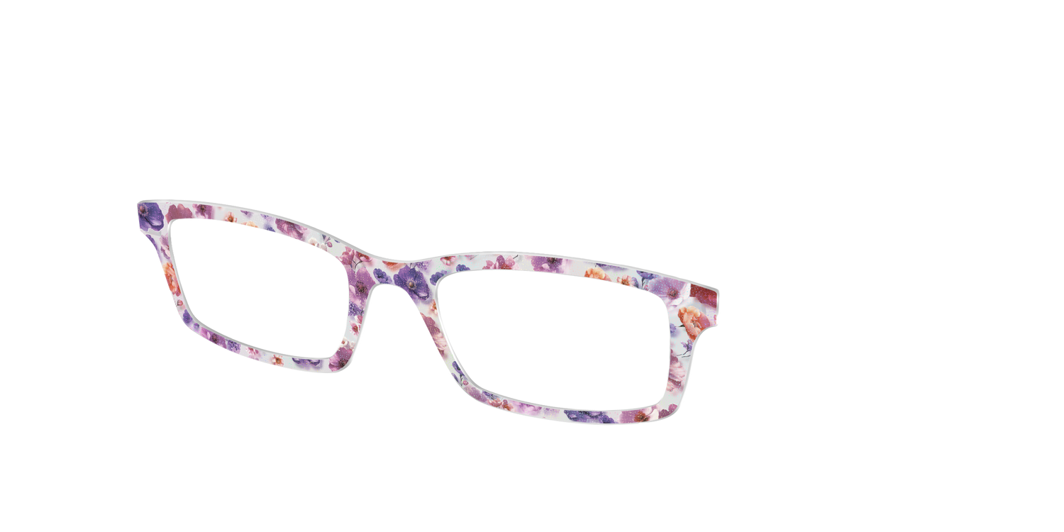 The Holographic Milky Floral - Angle Top Image - Pair Eyewear