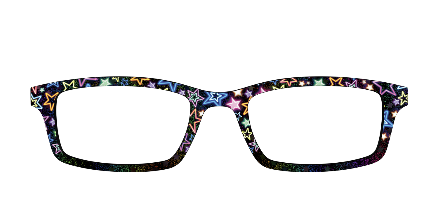 The Holographic Party Stars - Front Top Image - Pair Eyewear