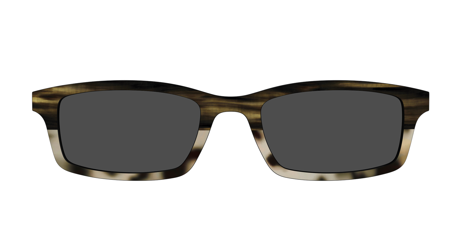 The Polarized Horn Tortoise Sun Top - Front Top Image - Pair Eyewear