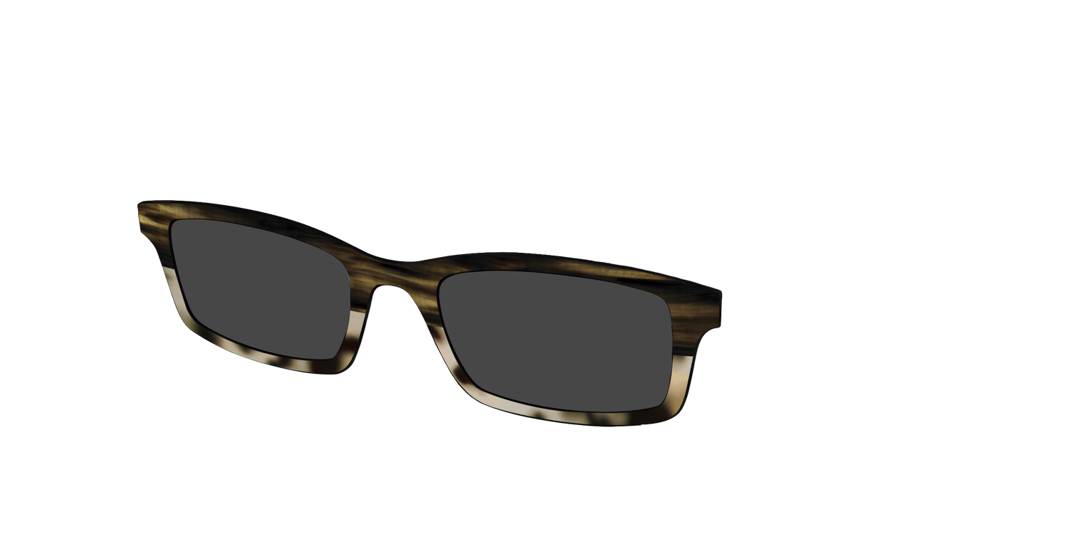 The Polarized Horn Tortoise Sun Top - Angle Top Image - Pair Eyewear