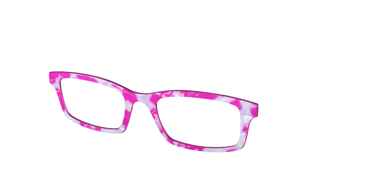 The Hot Pink Pearl Tortoise - Angle Top Image - Pair Eyewear