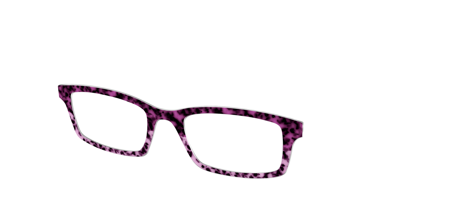 The Huckleberry Tortoise Split - Angle Top Image - Pair Eyewear