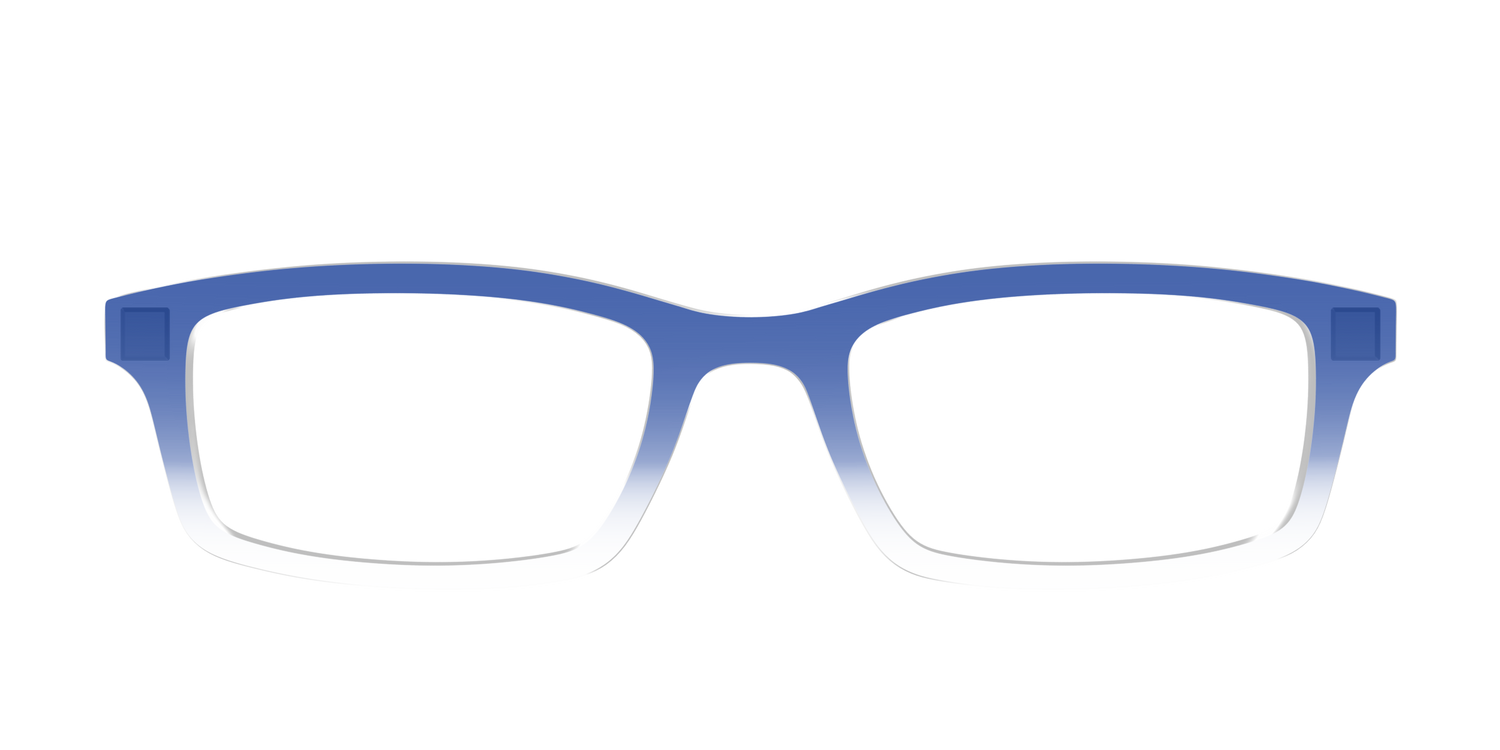 The Indigo Gradient Crystal - Front Top Image - Pair Eyewear