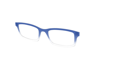 The Indigo Gradient Crystal - Angle Top Thumbnail - Pair Eyewear