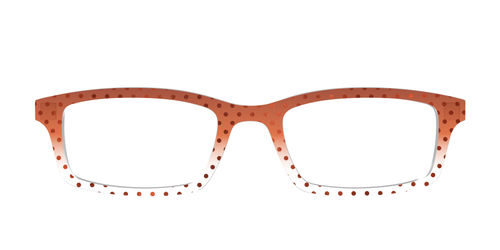 The Inferno Orange Gradient Crystal Polka Dots - Pair Eyewear