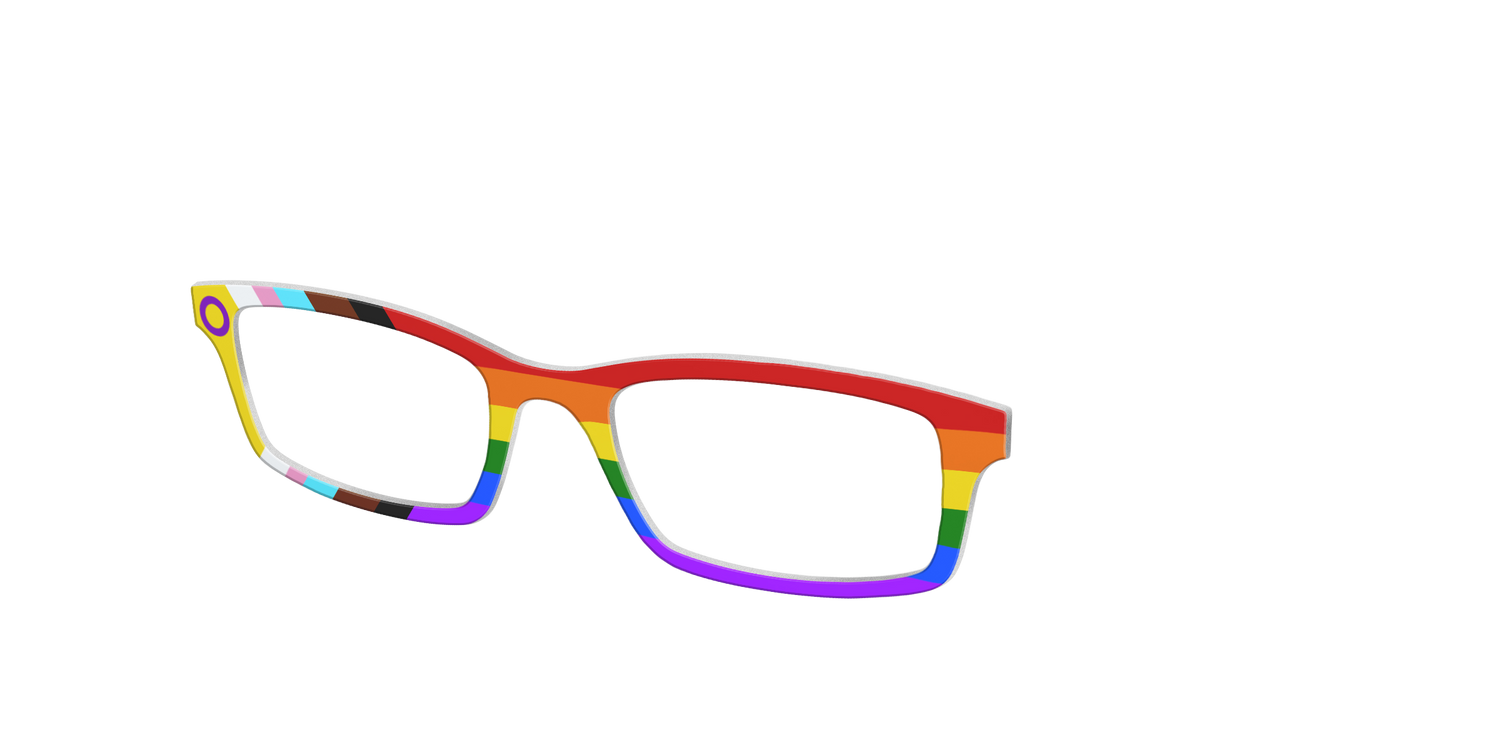 The Intersex Inclusive Pride Flag - Angle Top Image - Pair Eyewear