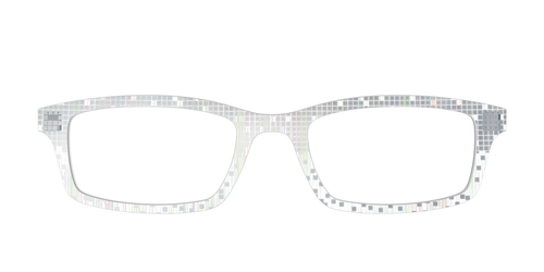 The Iridescent Disco Crystal with Silver Foil - Pair Eyewear