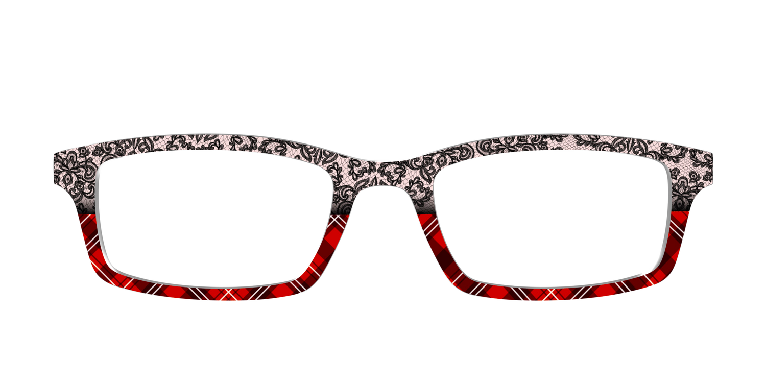 The Lace Plaid Split - Front Top Image - Pair Eyewear