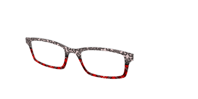 The Lace Plaid Split - Angle Top Thumbnail - Pair Eyewear