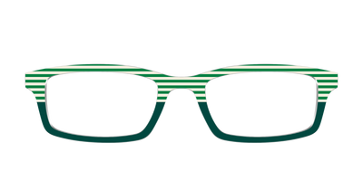 The Leprechaun Stripe Split - Front Top Thumbnail - Pair Eyewear