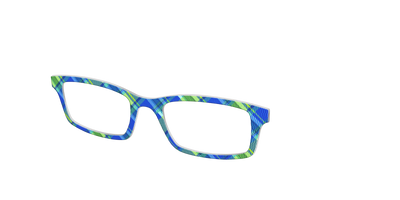 The Lime Plaid - Angle Top Thumbnail - Pair Eyewear