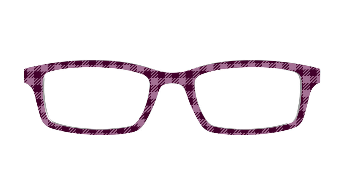 The Merlot Gingham - Front Top Image - Pair Eyewear