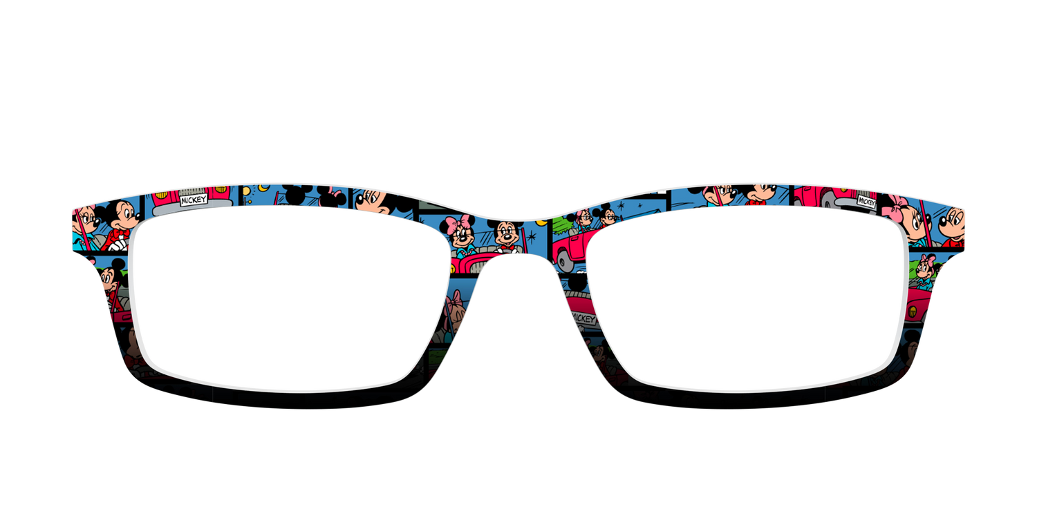 The Mickey & Minnie Comic Split - Front Top Image - Pair Eyewear