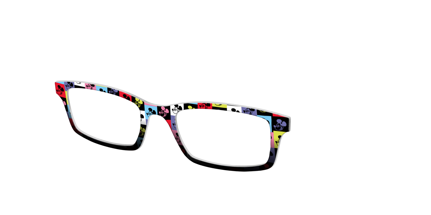 The Mickey Check - Angle Top Image - Pair Eyewear