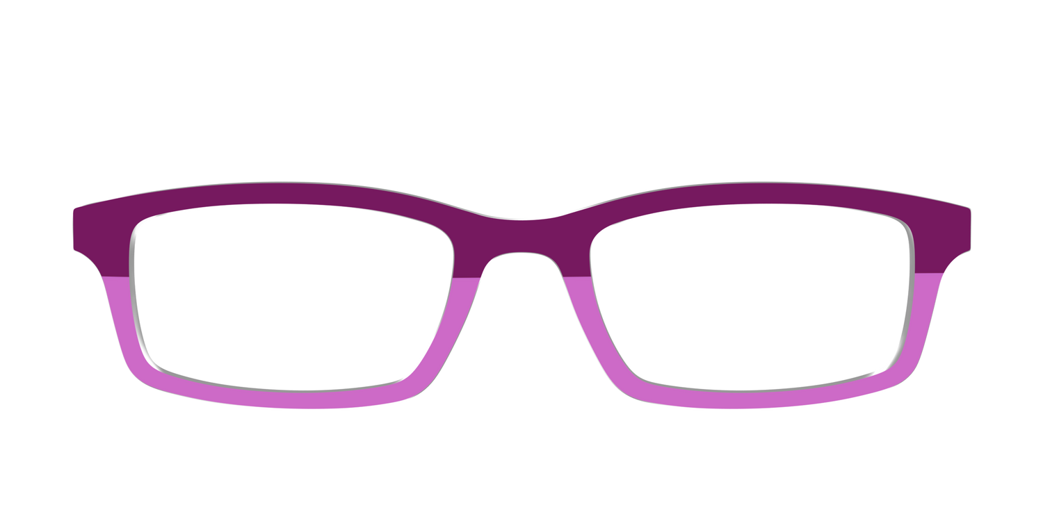 The Mulberry & Orchid Split - Front Top Image - Pair Eyewear