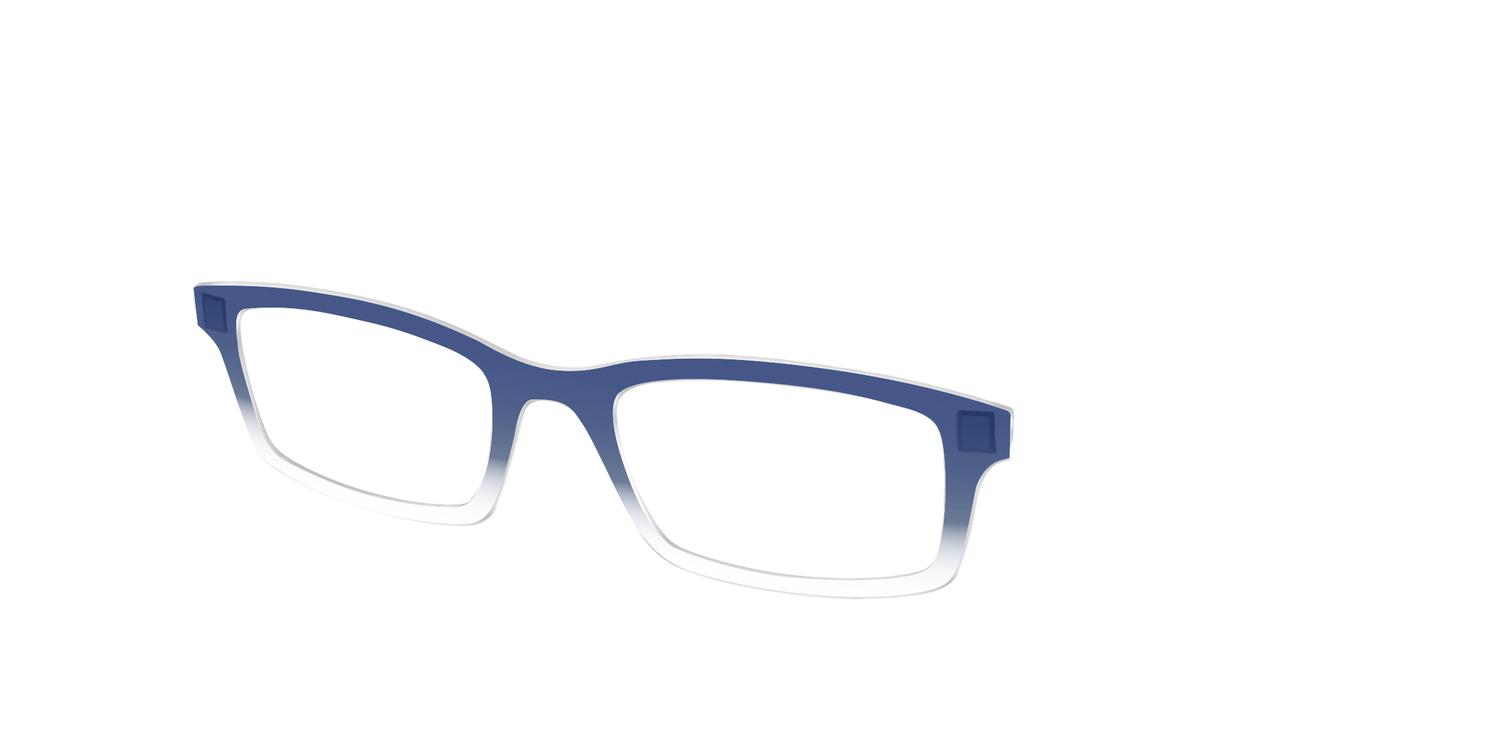 The Navy Gradient Crystal - Angle Top Image - Pair Eyewear
