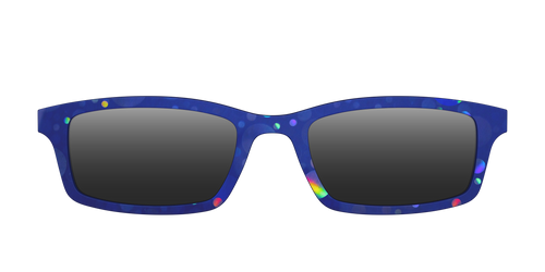 The Polarized Navy Holographic Bubbles Sun Top - Pair Eyewear