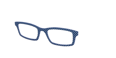 The Navy Pin Dot - Angle Top Thumbnail - Pair Eyewear