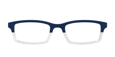 The Navy Plaid Crystal Split - Front Top Thumbnail - Pair Eyewear