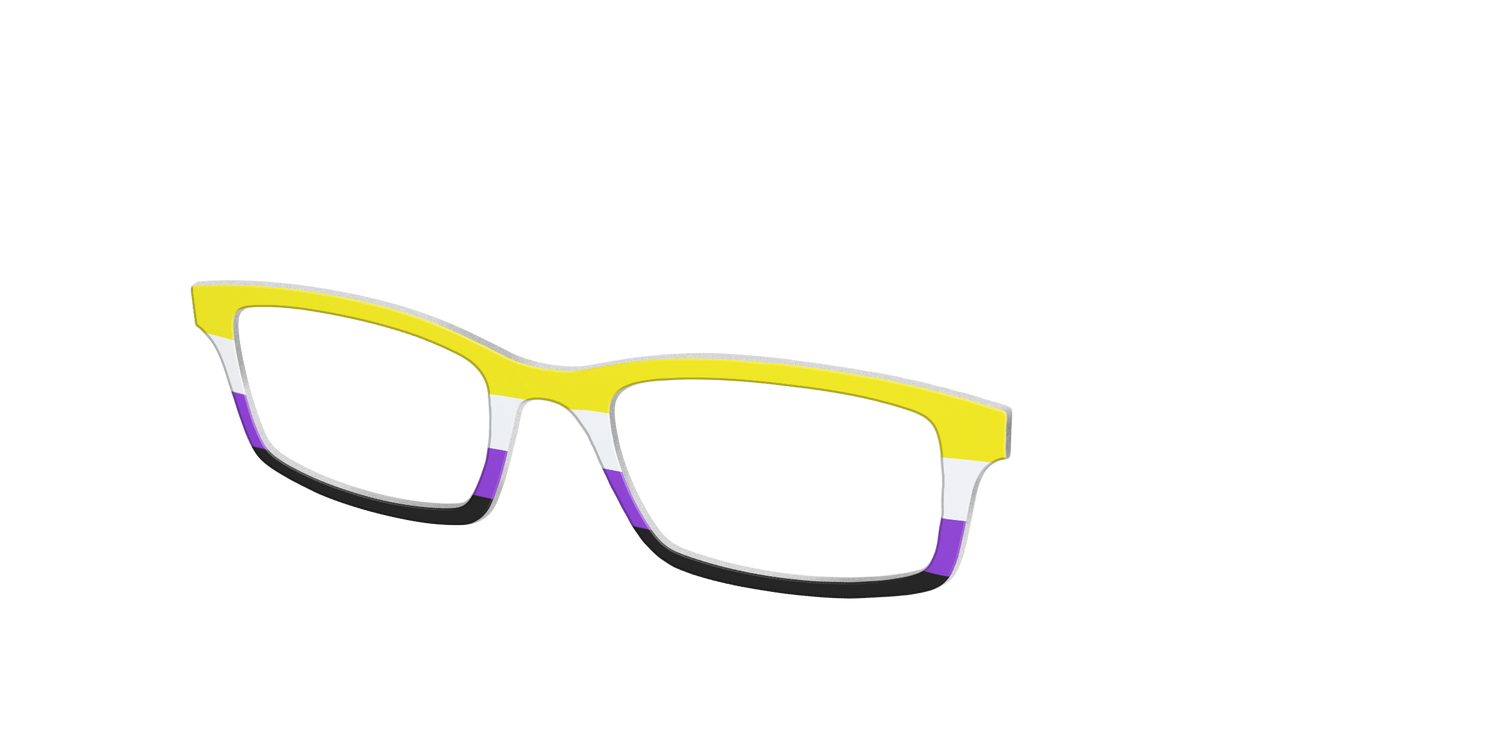 The Non-Binary Flag - Angle Top Image - Pair Eyewear