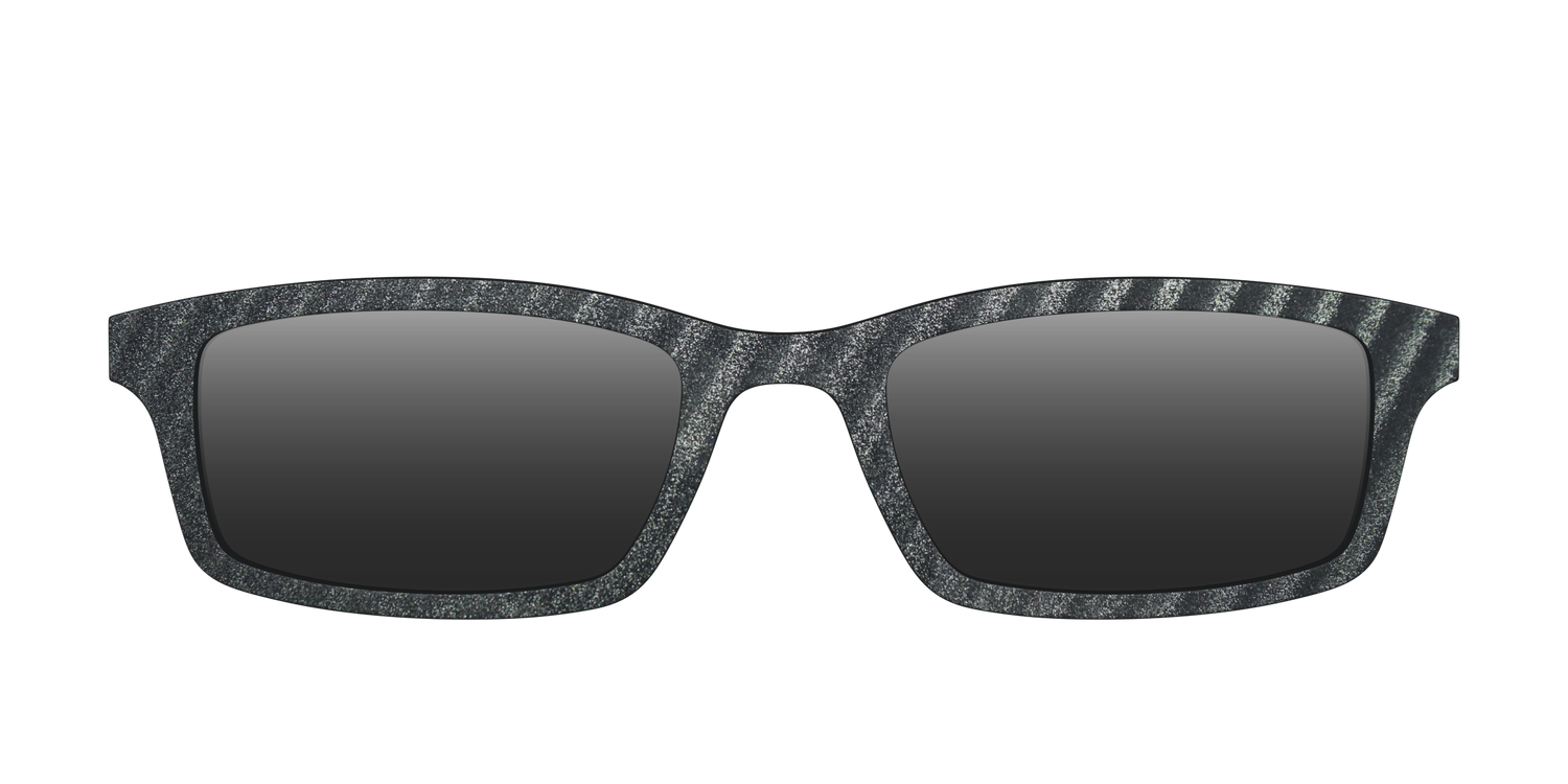 The Polarized Obsidian Stripe Sun Top - Front Top Image - Pair Eyewear