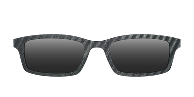 The Polarized Obsidian Stripe Sun Top - Front Top Thumbnail - Pair Eyewear