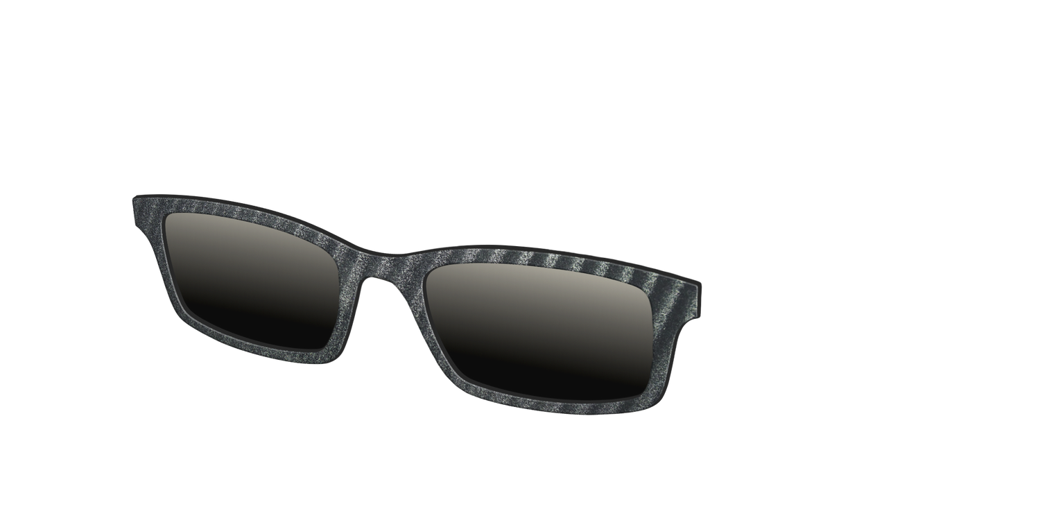 The Polarized Obsidian Stripe Sun Top - Angle Top Image - Pair Eyewear
