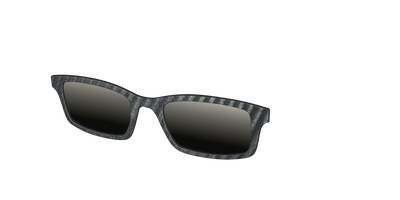 The Polarized Obsidian Stripe Sun Top - Angle Top Thumbnail - Pair Eyewear