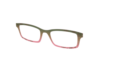 The Olive to Rose Trellis with Champagne Foil - Angle Top Thumbnail - Pair Eyewear