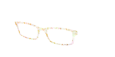 The Opalescent Pearl with Gold Streaks - Angle Top Thumbnail - Pair Eyewear