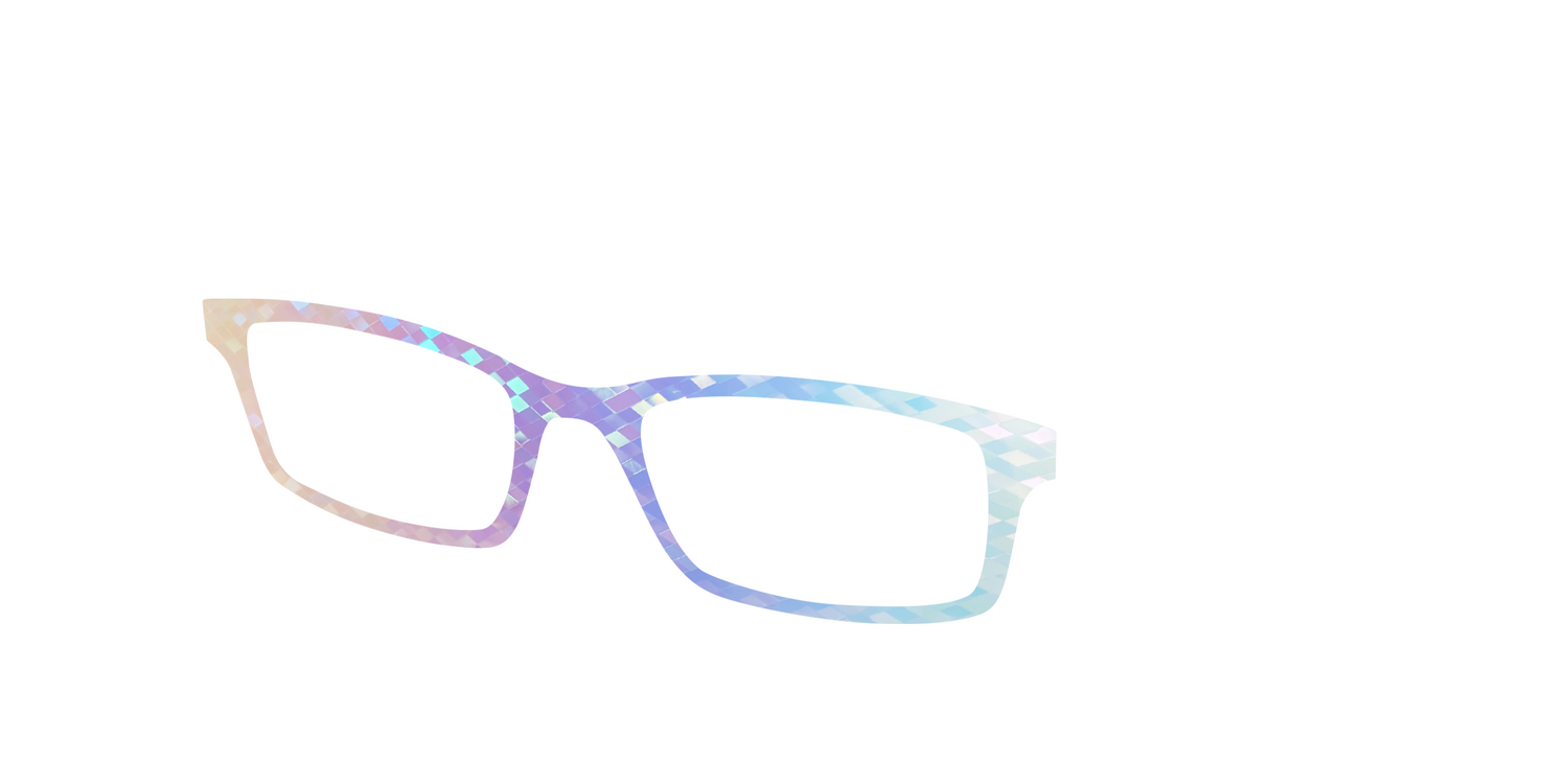 The Pastel Rainbow Prisms - Angle Top Image - Pair Eyewear