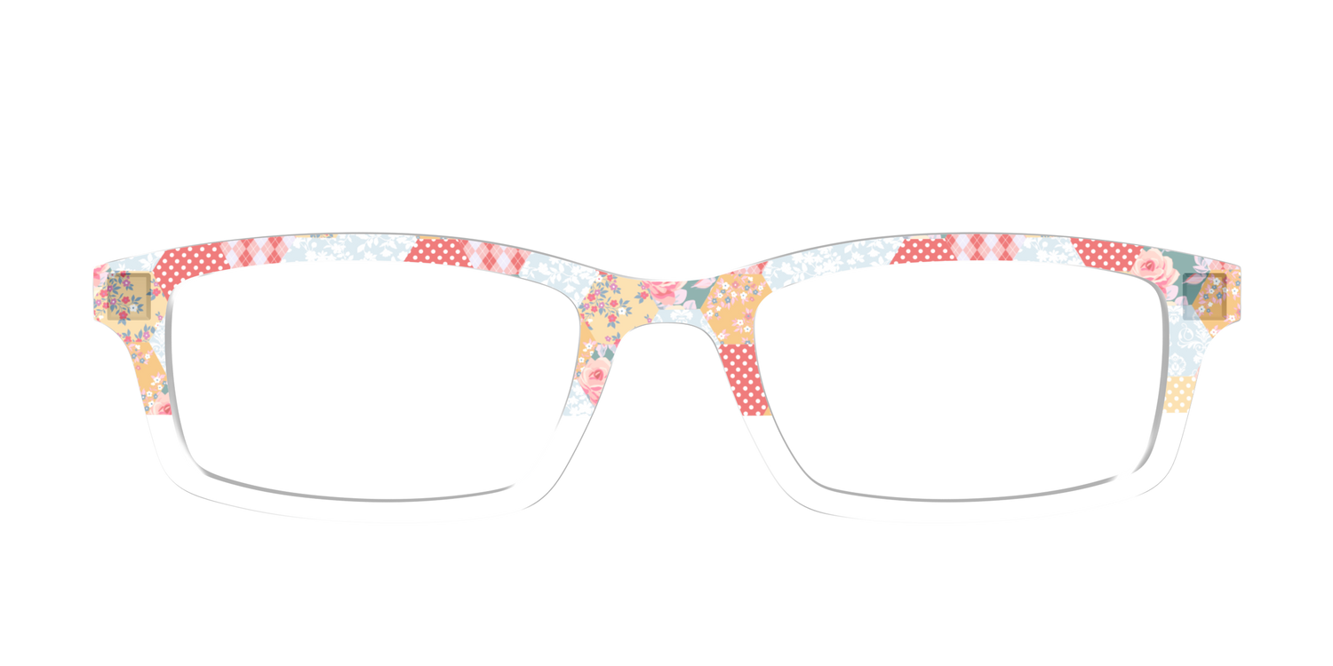 The Patchwork Hexagon Crystal Split - Front Top Image - Pair Eyewear