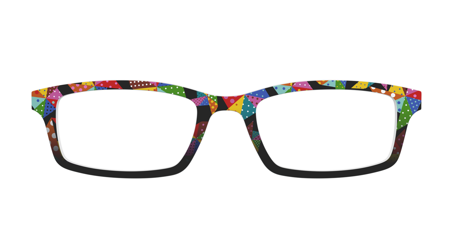 The Patchwork Pinwheels - Front Top Image - Pair Eyewear