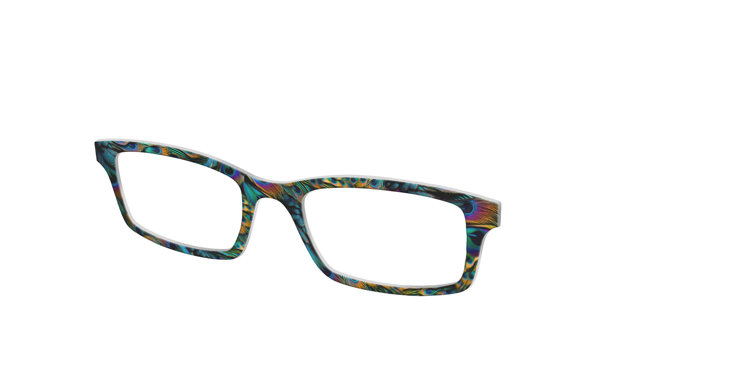 The Peafowl Feathers - Angle Top Image - Pair Eyewear