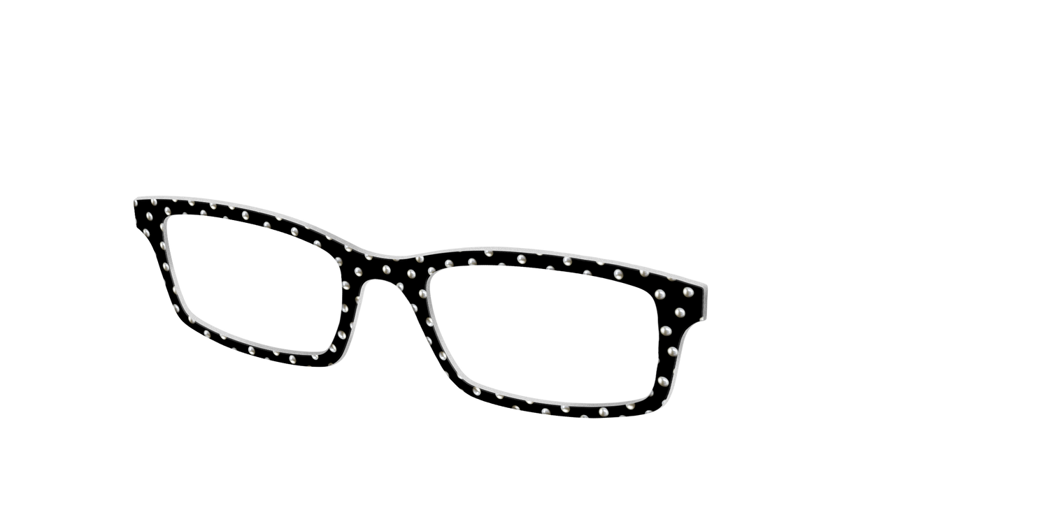 The Pearl Polka Dots - Angle Top Image - Pair Eyewear